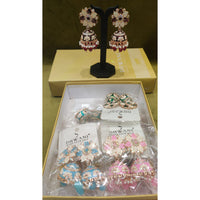 Dhwani Royal Rainbow Kundan Pearl And Beads Meenakari Jhumki Earrings