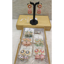 Dhwani Royal Kundan And Pearl Meenakari Jhumki Earrings