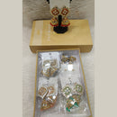 Dhwani Heritage Mirror And Pearl Jhumki Earrings