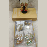 Dhwani Heritage Mirror And Pearl Jhumki Earrings