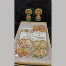 Dhwani Gold Plated Graceful Pota Stone And Pearl Jhumki Earrings