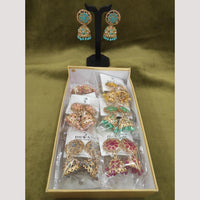 Dhwani Traditional Kundan Stone And Beads Jhumki Earrings