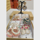 Dhwani Trendy  Kundan Stone And Pearl Meenakari Dangler Earrings (Pack of 12)