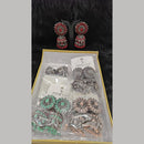 Dhwani Vintage Oxidised Pota Stone And Pearl Jhumki Earrings