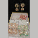 Dhwani Gold Plated Graceful Pota Stone And Pearl Jhumki Earrings
