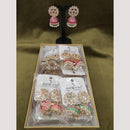 Dhwani Traditional Kundan Stone And Meenakari Jhumki Earrings