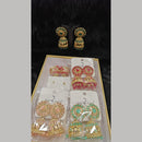 Dhwani Gold Plated Graceful Pota Stone And Pearl Jhumki Earrings