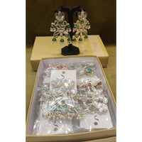 Dhwani Royal Kundan Pearl And Beads Meenakari Jhumki Earrings