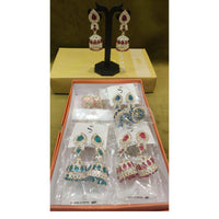 Dhwani Austrian Stone And Pearl Designer Jhumki Earrings