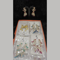 Dhwani Gold Plated Graceful Pota Stone And Pearl Jhumki Earrings