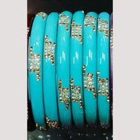 Chitra Bangles Multi Color Glass Bangle (8 Piece In 1 Box)