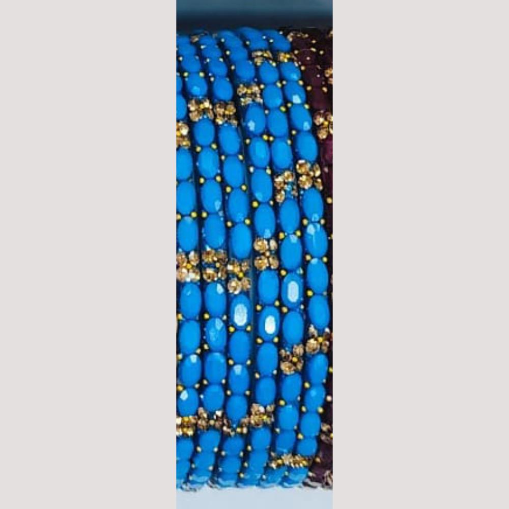 Chitra Bangles Multi Color Glass Bangle (12 Piece In One Box)
