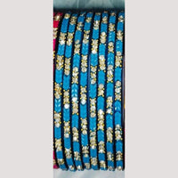 Chitra Bangles Multi Color Glass Bangle (12 Piece In One Box)