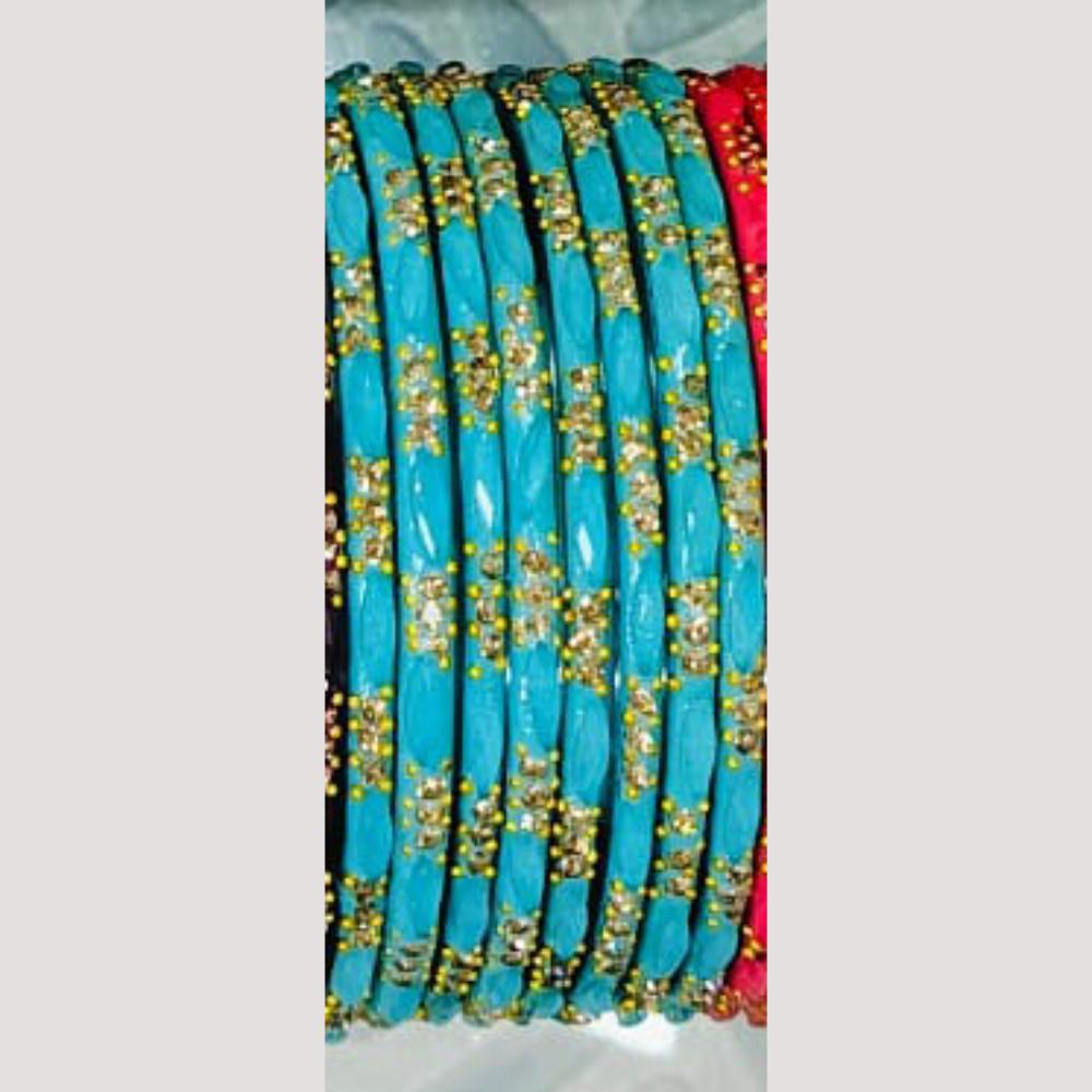 Chitra Bangles Multi Color Glass Bangle (12 Piece In One Box)