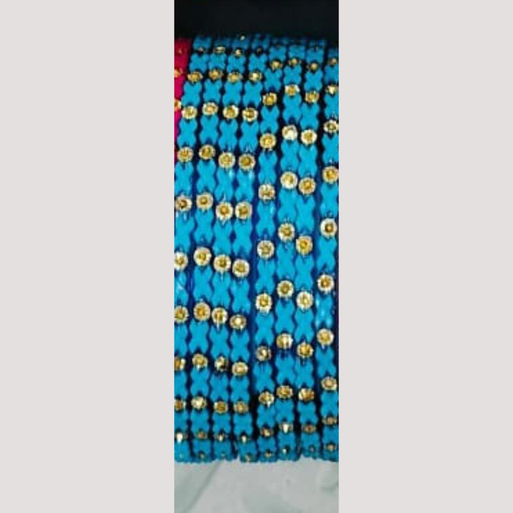 Chitra Bangles Multi Color Glass Bangle (12 Piece In One Box)
