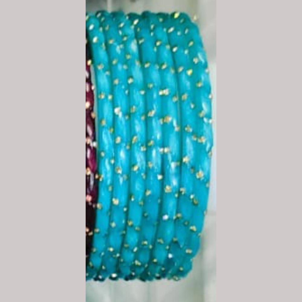 Chitra Bangles Multi Color Glass Bangle (12 Piece In One Box)