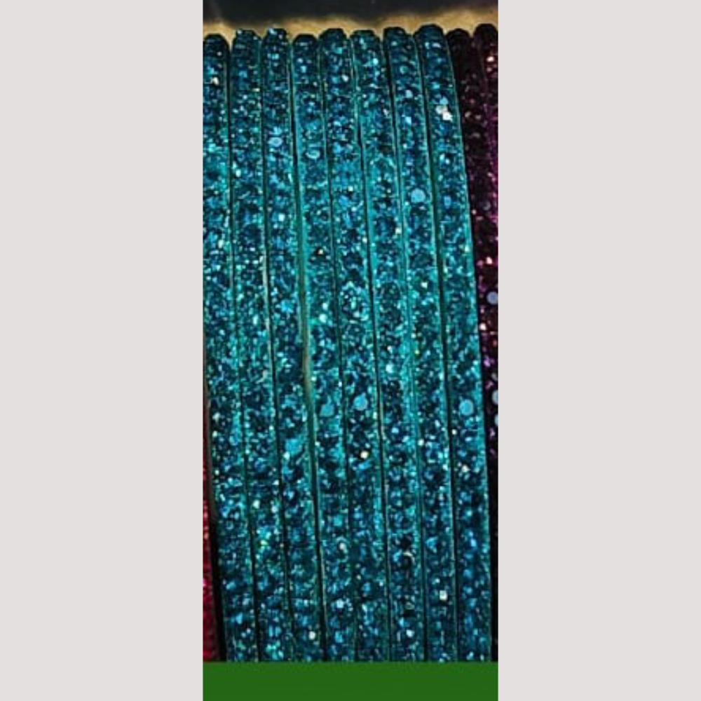 Chitra Bangles Glass Multi Color Bangle Set (12 Piece In One Box)