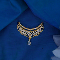 Mahavir Stylish DYE Gold Plated Austrian Stone Pendant for Women