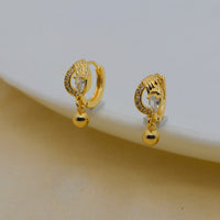 Mahavir DYE Gold Plated Premium Bali Earrings (Pack of 12)