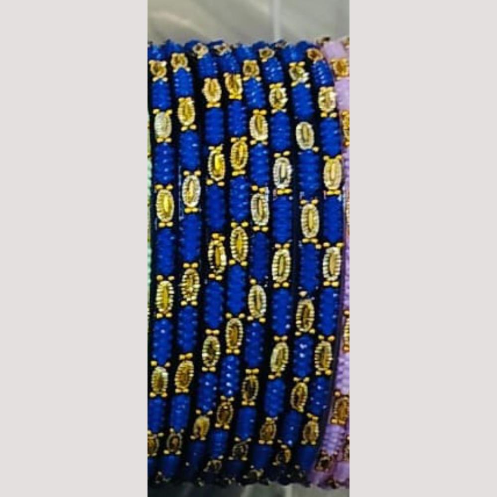 Chitra Bangles Glass Multi Color Bangle Set (12 Piece In One Box)