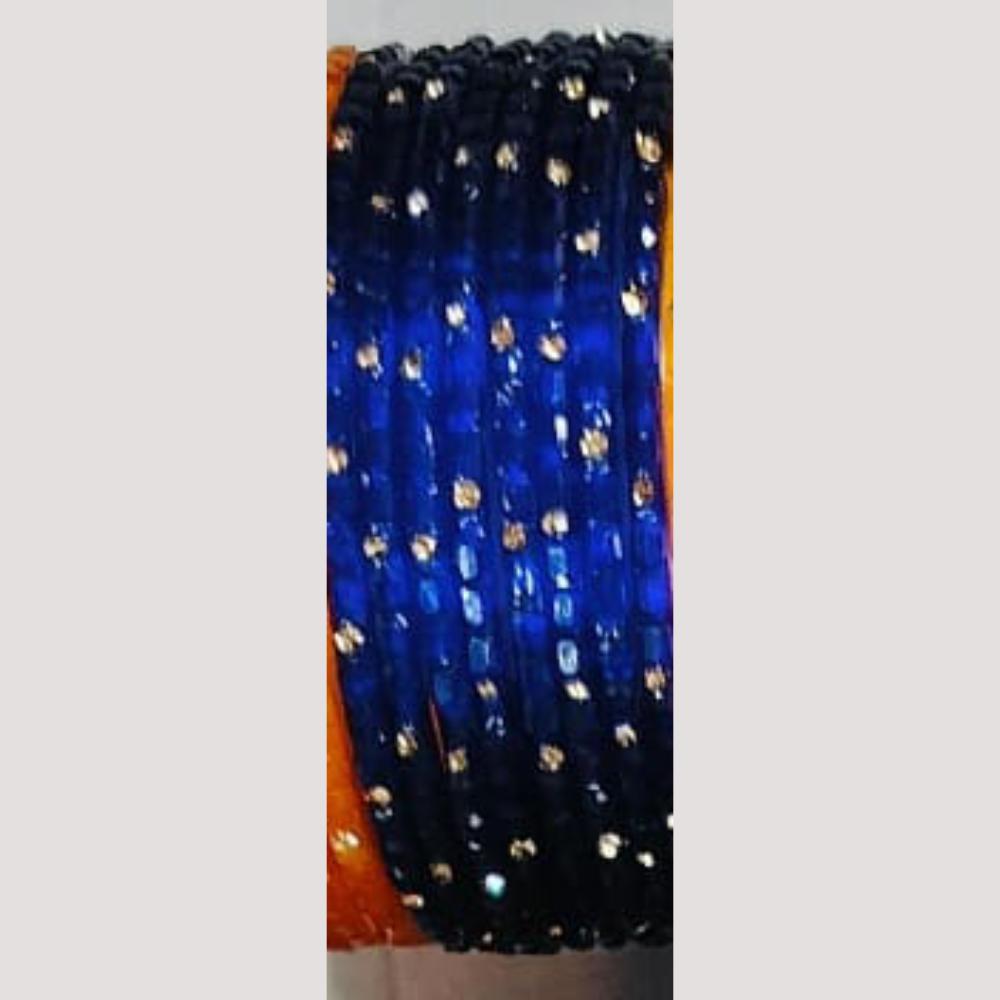 Chitra Bangles Multi Color Glass Bangle (12 Piece In One Box)