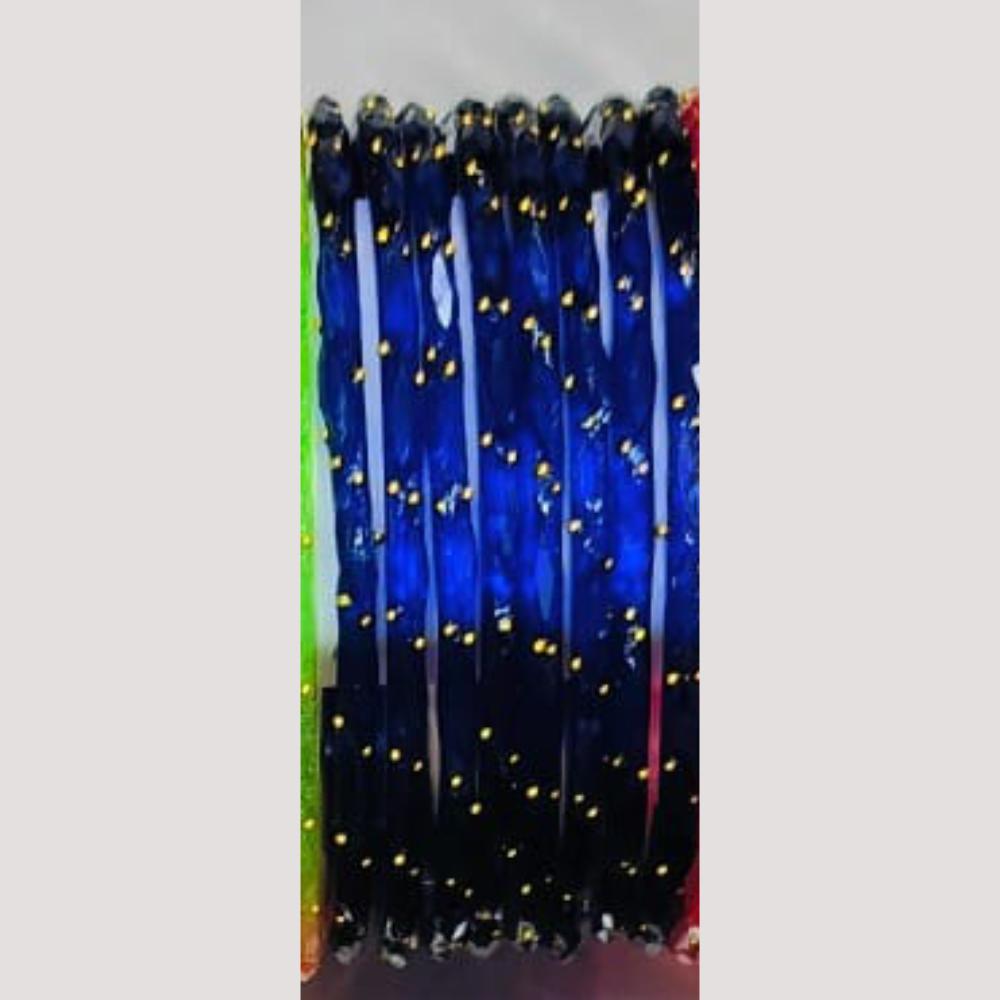 Chitra Bangles Multi Color Glass Bangle (12 Piece In One Box)