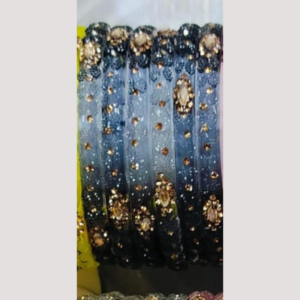 Chitra Bangles Multi Color Glass Bangle (8 Piece In One Box)
