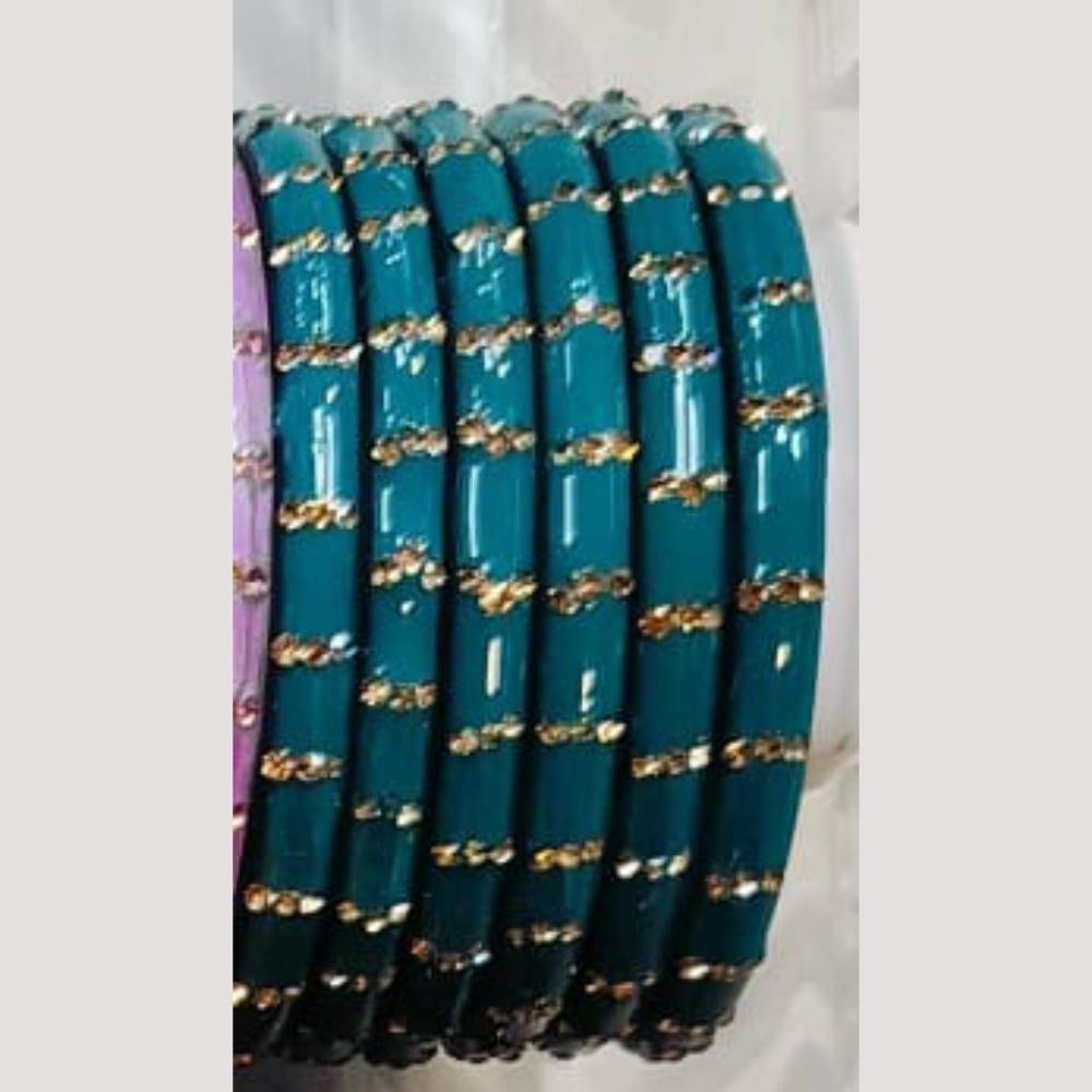 Chitra Bangles Multi Color Glass Bangle (8 Piece In One Box)
