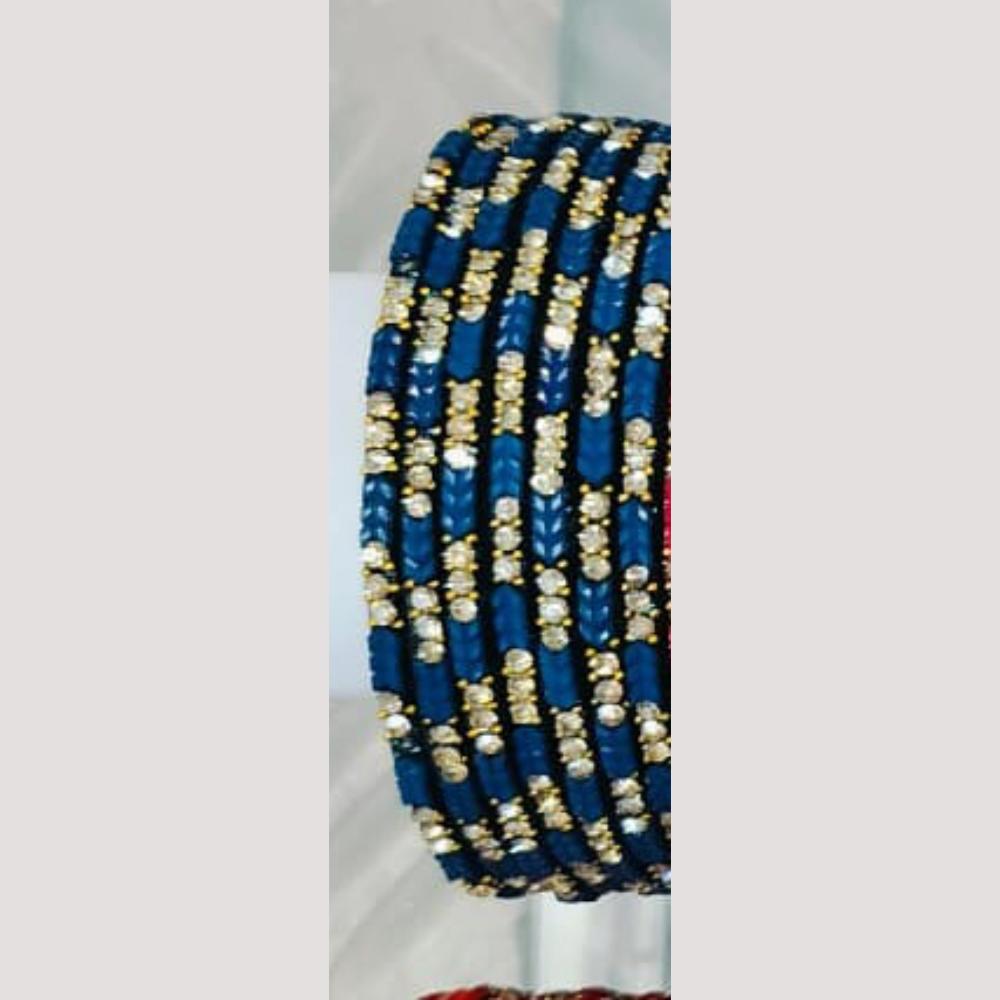 Chitra Bangles Multi Color Glass Bangle (12 Piece In One Box)