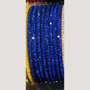 Chitra Bangles Glass Multi Color Bangle Set (12 Piece In One Box)