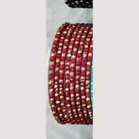 Chitra Bangles Multi Color Glass Bangle (12 Piece In One Box)