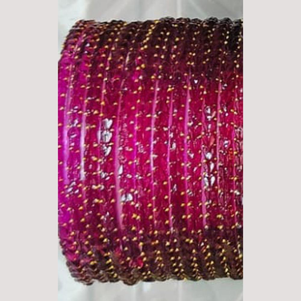 Chitra Bangles Multi Color Glass Bangle (12 Piece In One Box)