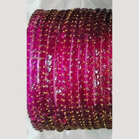 Chitra Bangles Multi Color Glass Bangle (12 Piece In One Box)