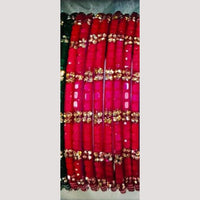 Chitra Bangles Glass Multi Color Bangle Set (12 Piece In One Box)