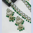 Gehana Mahal Gold Plated Kundan Stone And Beads Necklace Set