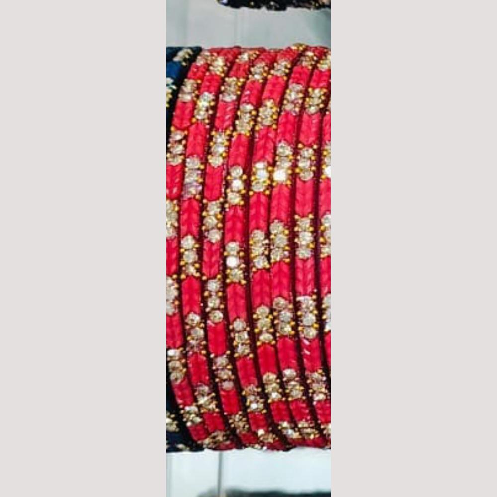 Chitra Bangles Multi Color Glass Bangle (12 Piece In One Box)