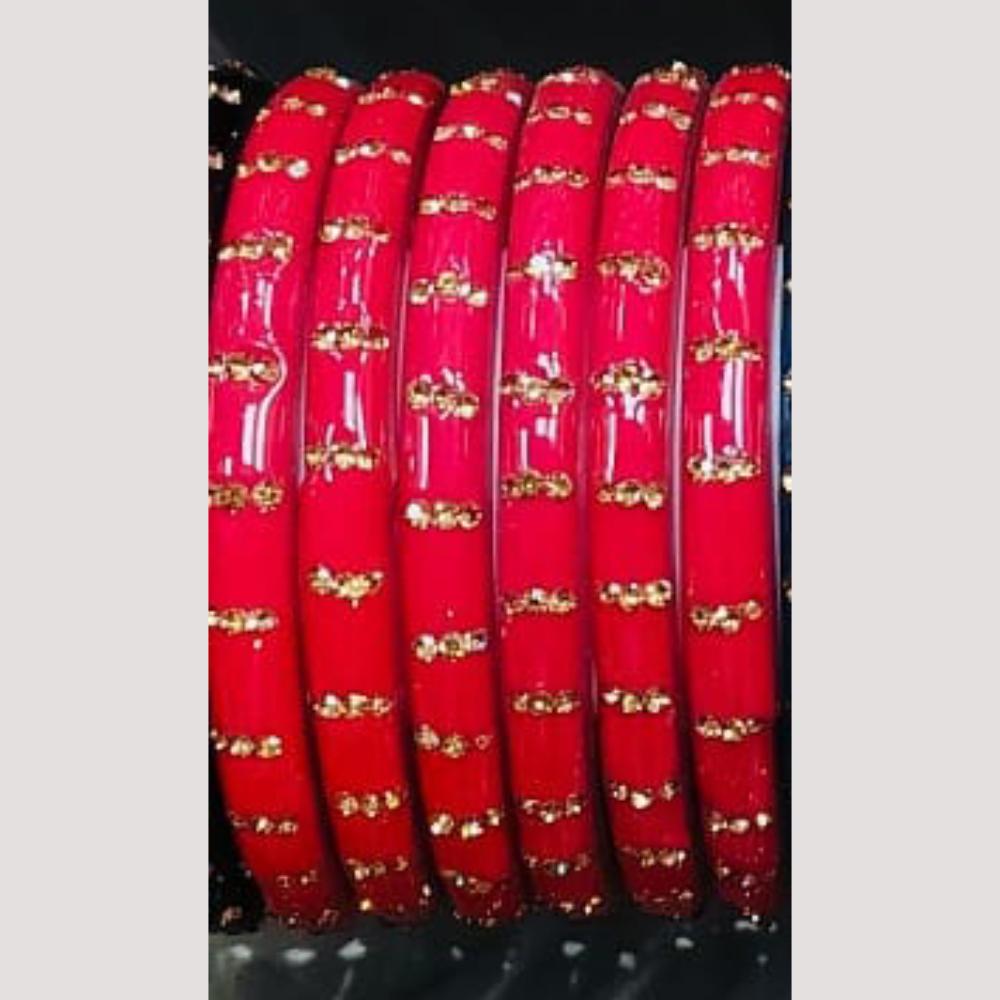 Chitra Bangles Multi Color Glass Bangle (8 Piece In One Box)