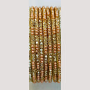Chitra Bangles Glass Pearl Bangle Set (12 Piece In One Box)