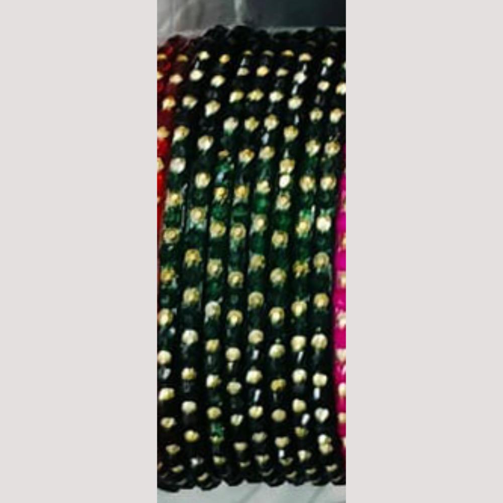 Chitra Bangles Multi Color Glass Bangle (12 Piece In One Box)
