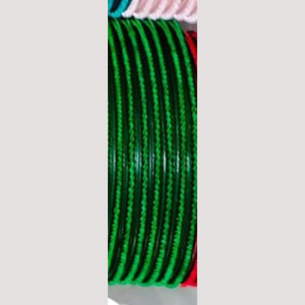 Chitra Bangles Multi Color Glass Bangle (12 Piece In One Box)