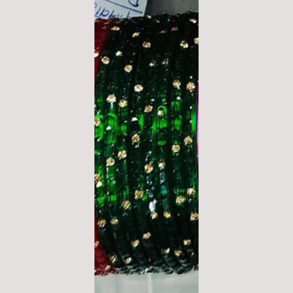 Chitra Bangles Multi Color Glass Bangle (12 Piece In One Box)