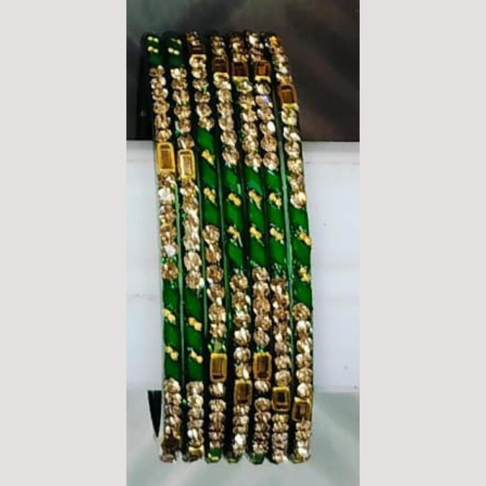 Chitra Bangles Glass Multi Color Bangle Set (12 Piece In One Box)