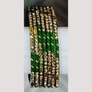 Chitra Bangles Glass Multi Color Bangle Set (12 Piece In One Box)