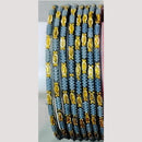 Chitra Bangles Glass Multi Color Bangle Set (12 Piece In One Box)