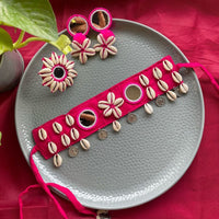 Handmade For Her  Handmade Mirror Choker Necklace Set With Ring