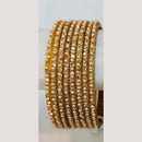 Chitra Bangles Glass Pearl And Austrian Bangle Set (12 Piece In One Box)