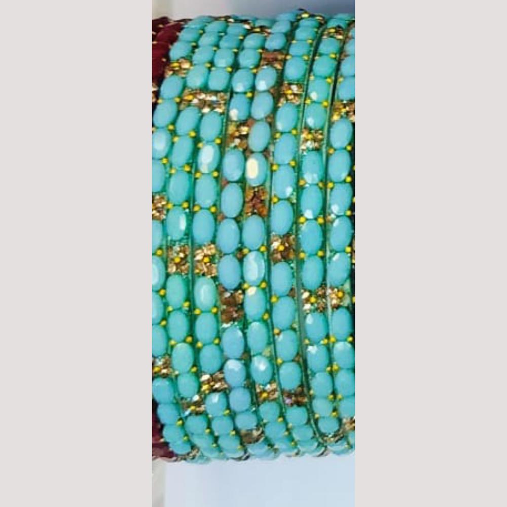 Chitra Bangles Multi Color Glass Bangle (12 Piece In One Box)