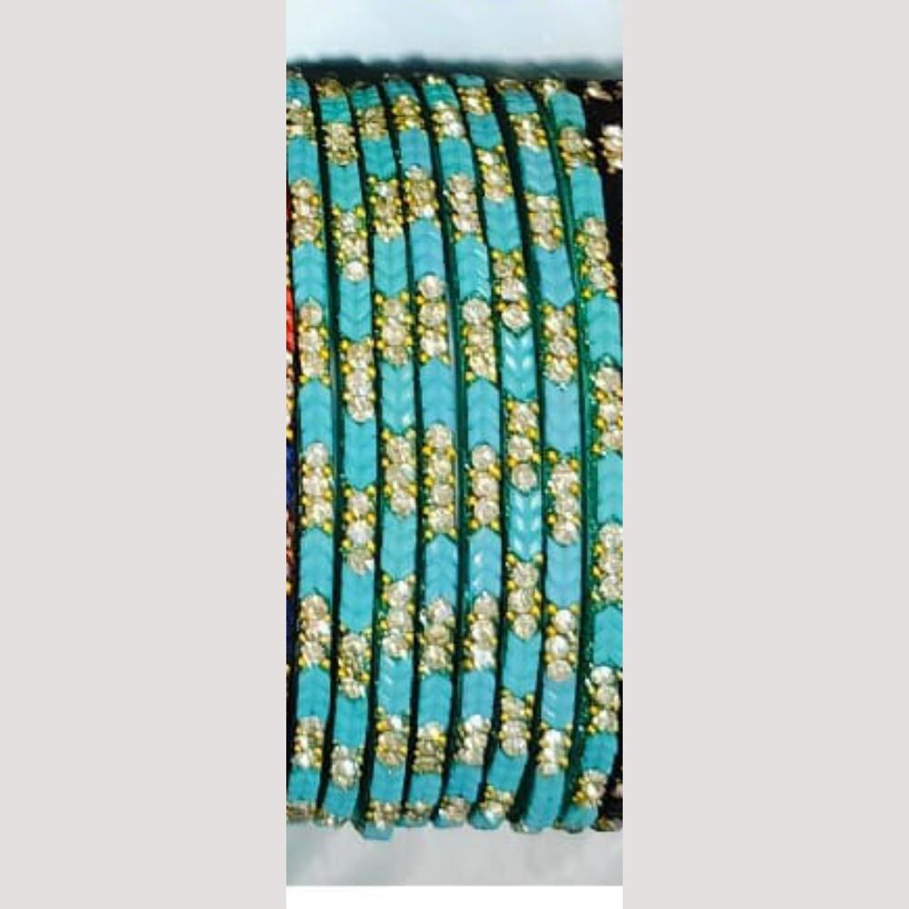 Chitra Bangles Multi Color Glass Bangle (12 Piece In One Box)