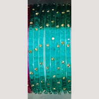 Chitra Bangles Multi Color Glass Bangle (12 Piece In One Box)