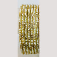Chitra Bangles Glass Pearl Bangle Set (12 Piece In One Box)
